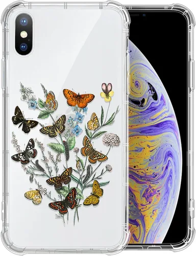 Vista 17 de Funda compatible con iPhone X/Xs, TPU suave, transparente, a prueba de golpes, funda protectora transparente para iPhone X/XS, alpaca