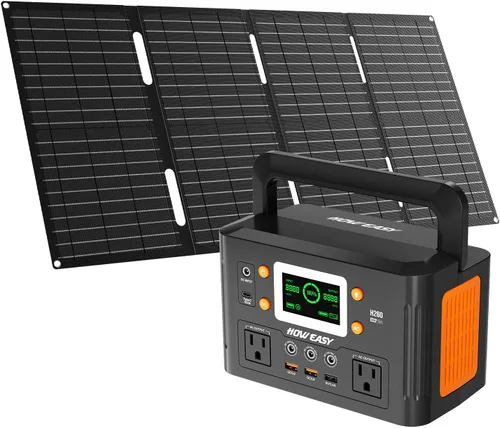 Vista 11 de HOWERASY Portable Power Station 98Wh, 135W(270W Peak) Solar Generator Negro