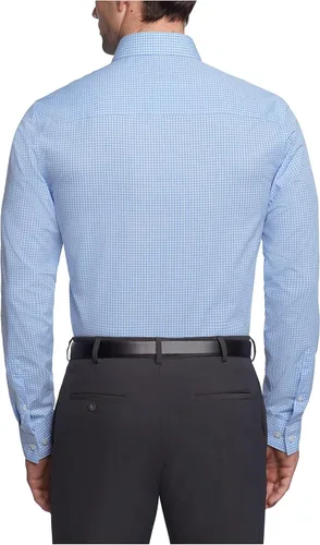 Vista 2 de Kenneth Cole Men's Dress Shirt Slim Fit Checks and Stripes (Patterned)