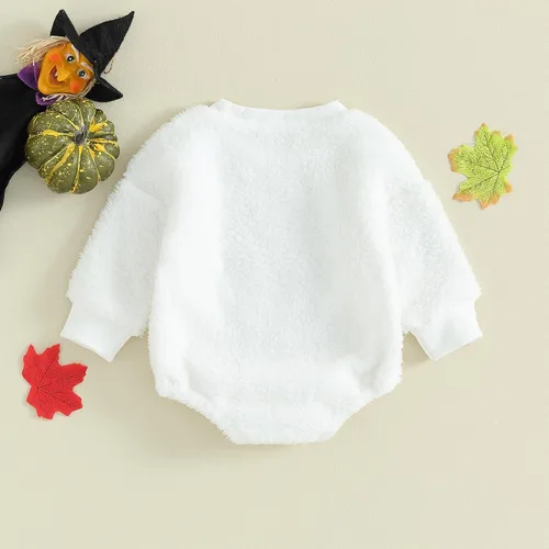 Vista 7 de Thorn Tree Sudadera de manga larga de Halloween para bebé, niño, niña, suéter de gran tamaño, cuello redondo, ropa de otoño e invierno