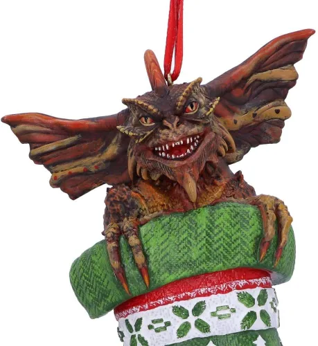 Vista 6 de Nemesis Now Gremlins Mohawk - Adorno decorativo para colgar en medias, 4.7 in, resina, verde, mercancía oficial de Harry Potter, fundida en la mejor