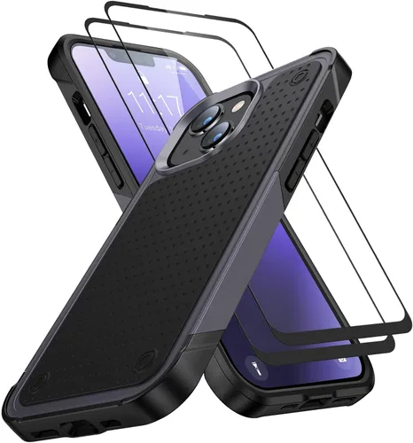 Vista 301 de Jeylly Funda para iPhone SE/Funda para iPhone 5S, Exterior de Plástico Duro que Absorbe Golpes + Interior de Silicona de Goma Defensor contra