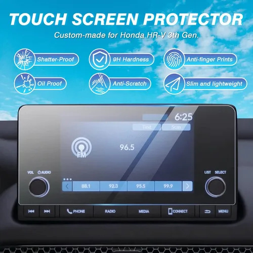 Vista 2 de Karltys Protector de pantalla mejorado para Honda HR-V/HRV Sport LX de 7 pulgadas 2023 2024 2025 [sin reflejos ni huellas dactilares] Accesorios