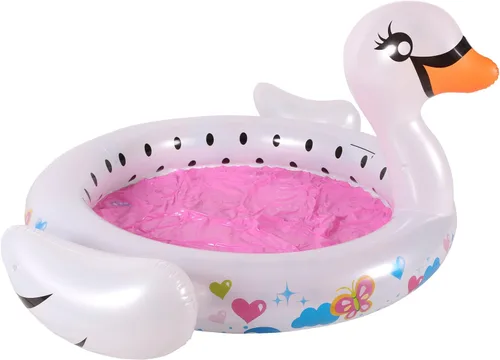 Vista 3 de BANZAI Piscina Swan Splash, Multicolor