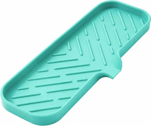 Vista 37 de MicoYang Jaboneras de Baño de Silicona con Boquilla de Drenaje - Organizador de Fregadero de Baño y Cocina, Soporte para Esponja, Bandeja de Jabón