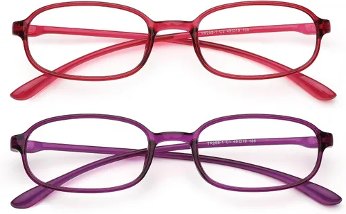 Vista 7 de Lentes de lectura para computadora con bloqueo de luz azul, ligeras, para mujeres y hombres.