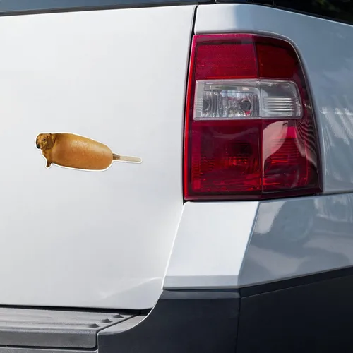Vista 2 de Corndog - Adhesivo de vinilo para parachoques de coche