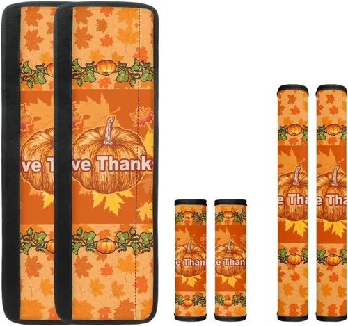 Vista 15 de 6 fundas para manija de puerta de refrigerador de Acción de Gracias, cubierta de manija de nevera de otoño, hoja de arce, protector de manija