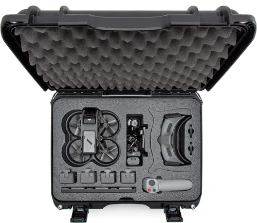 Vista 5 de Nanuk 925 Estuche rígido impermeable con inserto de espuma para DJI Avata FPV Unit, gafas y Fly More Combo - Negro (925S-080BK-0A0-C0745)