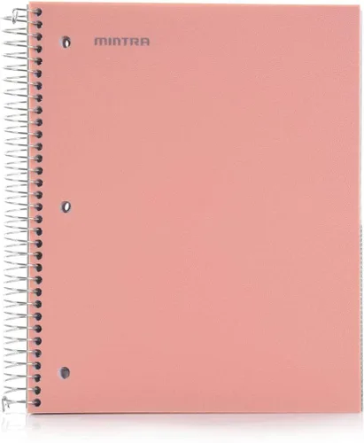 Vista 49 de Mintra Office Cuadernos de Espiral Duraderos, 5 Materias (Hielo Ártico, Rayado Universitario 1pk)