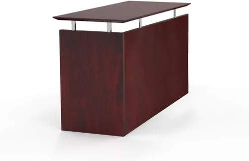 Vista 3 de Safco Mayline MNRTLDC Medina 48-1/2 "W Retorno sin manos para usar con escritorios, se vende por separado, laminado Mocha