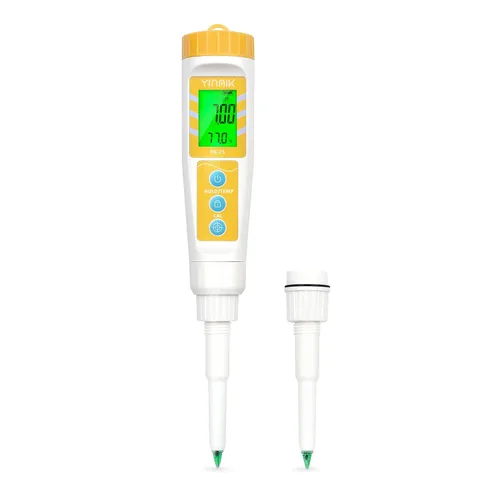 Vista 7 de Medidor de pH digital para alimentos YINMIK Medidor de pH para fermentación de alimentos con kit de solución de calibración Tiras de prueba de pH