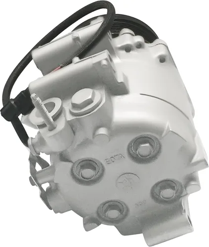 Vista 4 de Compresor de aire acondicionado automotriz RYC y embrague de A/C IG555 Compatible con Honda Civic 1.8L 2006-2011. Modelo: TRSE07