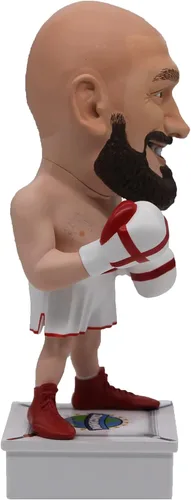 Vista 6 de Mimiconz Figurines Sports Stars Collection Tyson Fury. 7.9 in de altura. Personaje realista, regalo novedoso pintado a mano