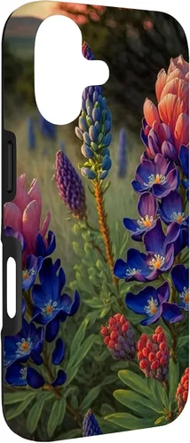 Vista 3 de Texas Rose Colored Bluebonnets Case for iPhone 17