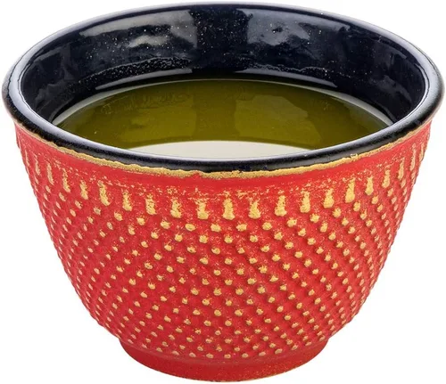 Vista 7 de Restaurantware -Platillos de 3.75 pulgadas para tazas de té, 2 platillos redondos para tazas de té japonesas tradicionales - Diseño de hoño, no se