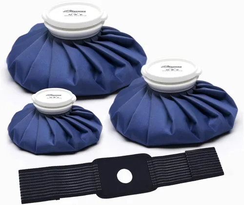 Vista 10 de BICAREE Bolsas de hielo reutilizables para lesiones, bolsa de hielo frío, bolsa de agua caliente para terapia de frío y calor y alivio del dolor, 3