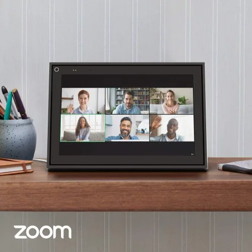 Vista 4 de Facebook Portal Mini - Pantalla táctil de 8 pulgadas de llamadas inteligentes con Alexa - Negro