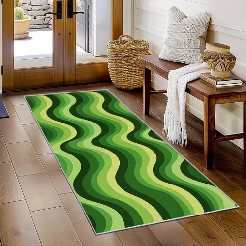 Vista 14 de Black and White Striped Runner Rug 2x4 Small - Hallway Runner Rug Stripe Pattern, Non Slip, Washable, Black and White Striped Home Decor Carpet for