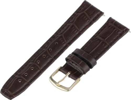 Vista 19 de Hadley-Roma Women's Alligator Grain Leather WatchStrap Negro