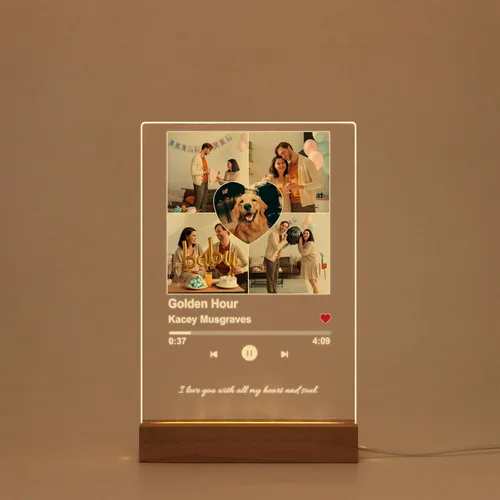 Vista 22 de Placa de música personalizada, cubierta de álbum de canción personalizada, marco de fotos personalizado, arte de vidrio, regalo de fotos, regalo