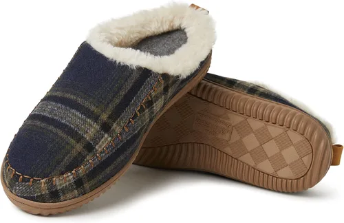 Vista 3 de Dearfoams Alpine Bern - Pantuflas tipo zueco para hombre