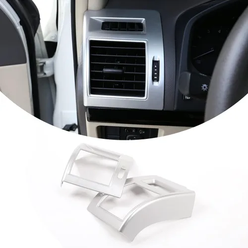 Vista 8 de Compatible con Toyot@Land Cruiser Prado FJ150 150 2010 2011 2012 2013 2014 2015 2016 2017 2018 2019 ABS consola lateral de aire acondicionado Fibras