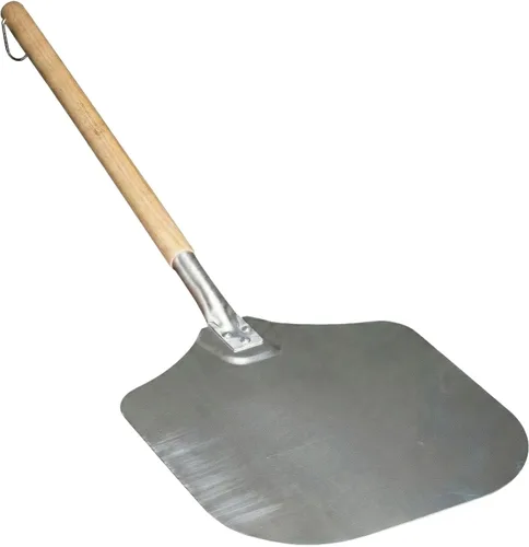 Vista 13 de Restaurantware Met Lux - Pala de pizza de 14 x 12 pulgadas, 1 pala de pizza duradera, con mango de madera para hornos domésticos o comerciales