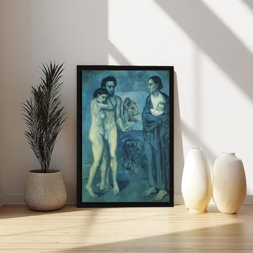 Vista 6 de La Vie. Life 1903 by Pablo Picasso Posters Prints Canvas Deco Paintings Vintage Wall Art For Offices Living Rooms And Bedrooms Hanging Frame 8" L X