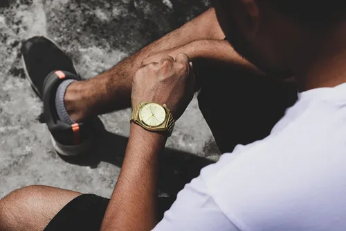 Vista 5 de JIANDUN La moda para hombre de negocios negro relojes correa de acero inoxidable impermeable simple