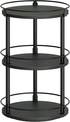 Vista 16 de YATINEY Organizador Lazy Susan, Estante Giratorio para Especias, Organizador de Mesa Giratoria para Especias de 2 Niveles, Soporte Industrial