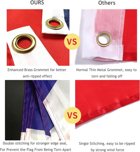 Vista 3 de MBBEST Bandera de Ucrania de 3 x 5 pies, tela de poliéster de doble costura con 2 ojales de latón, banderas de bandera ucraniana para decoración