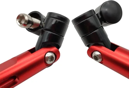 Vista 4 de Para Kawasaki Z250 Z300 250R Z900 Z650 Z800 NINJA 250 300R 300 CNC Espejos retrovisores Moto Retrovisores Espejos Laterales Accesorios Espejo Negro