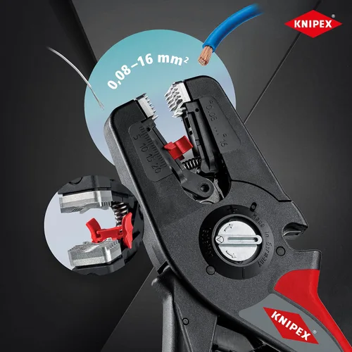 Vista 2 de Knipex PreciStrip16 Pelacables de aislamiento automático 7.677 in 12 52 195