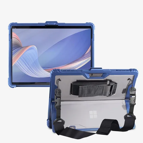 Vista 9 de AOAO Funda para Microsoft Surface Go 4/Surface Go 3/Surface Go 2/Surface Go con correa para el hombro, correa de mano, soporte para lápiz stylus