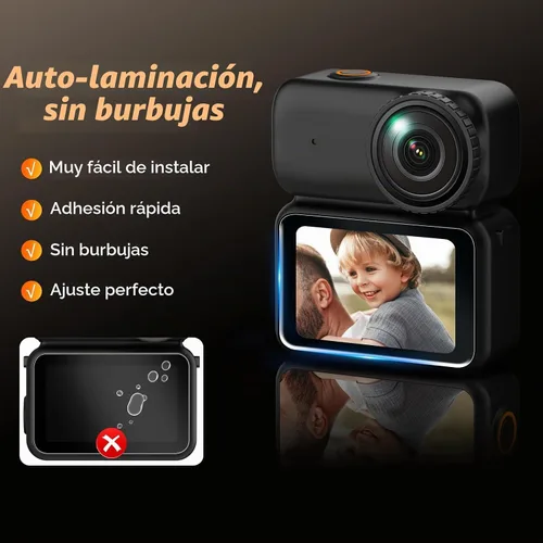 Vista 3 de AMAZEAR Protector de lente y pantalla para accesorios DJI Osmo Nano/Xtra Atto, 6 unidades HD de protección completa Nano vidrio templado 9H Multi
