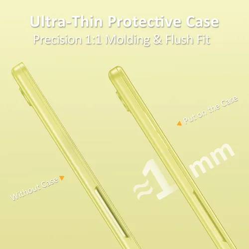 Vista 6 de MOSISO Funda compatible con MacBook Neo de 13 pulgadas, versión 2026 Citrus Clear