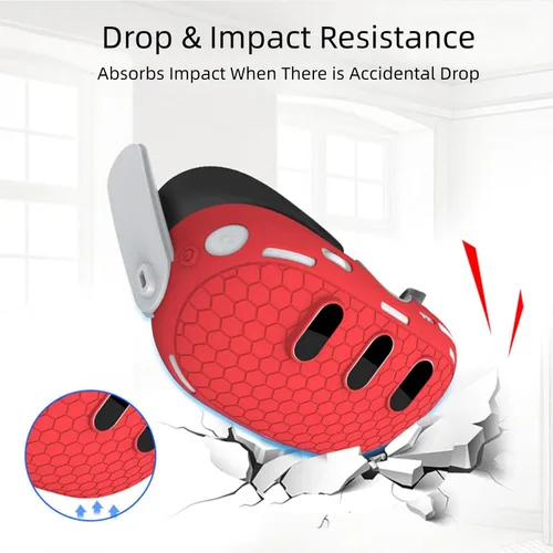 Vista 5 de Juego de fundas protectoras 7 en 1 compatibles con Meta Quest 3, funda de silicona antideslizante para Quest 3, accesorios para auriculares Quest 3