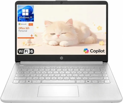 Vista 10 de HP Laptop 2026 de 14", procesador Intel, Copilot AI, Office 365