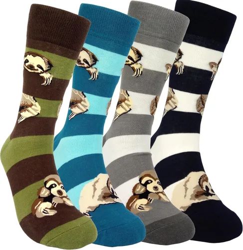 Vista 7 de HSELL Calcetines de vestir para hombre, diseños divertidos y locos, calcetines de algodón con patrón novedoso, regalos divertidos para hombres 12