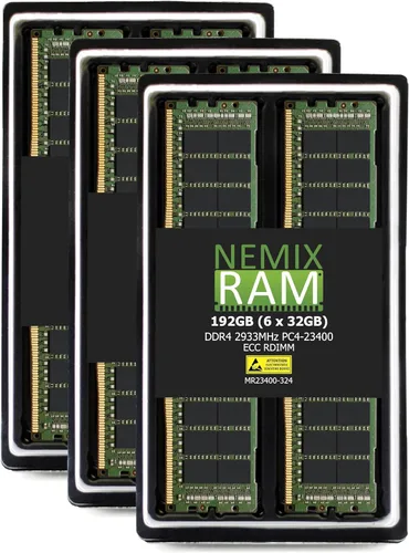 Vista 6 de NEMIX RAM Memoria de servidor registrado RDIMM de 32 GB (1 x 32 GB) DDR4 2933 MHz PC4-23400 2Rx4 1.2V CL21 288-PIN ECC RDIMM
