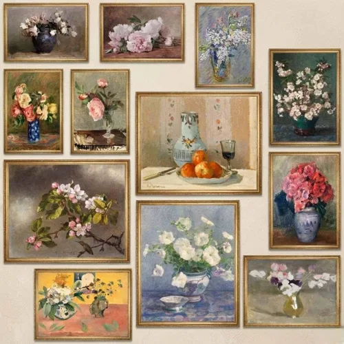 Vista 10 de MAZUKO 15 piezas de decoración de pared boho – Arte de pared moderno de mediados de siglo, pósteres boho, pósteres para la estética