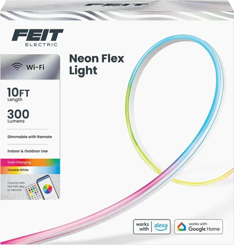 Vista 11 de Feit Electric Luces LED Inteligentes Hexagonales de Azulejos, 7" Cada Una, Conectables, Persecución de Color RGBW, WiFi de 2.4GHZ Habilitado