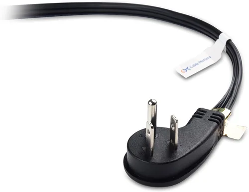 Vista 4 de Cable Matters Paquete de 2 cables de extensión de enchufe plano de 13A 1625W 125V de 3 tomas, 6 pies