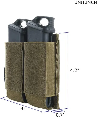 Vista 7 de EXCELLENT ELITE SPANKER Pistola universal ajustable táctica abierta superior doble pistola Mag bolsa
