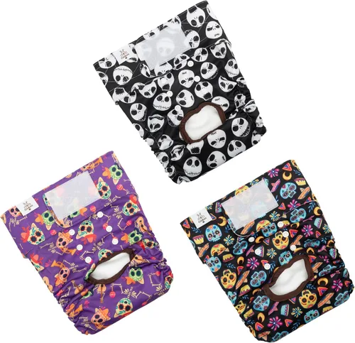Vista 16 de CuteBone - Pañales para perras, paquete de 3 unidades para perritos, talla XS, D14XS