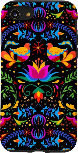 Vista 18 de Funda para iPhone 17 de Mexican Heritage Otomi Pride Love Peace Doves