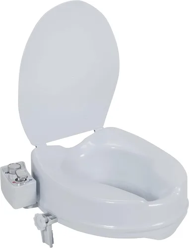 Vista 8 de Drive Medical PreserveTech Asiento de Inodoro Elevado con Bidet (Agua Ambiente) Elevación de Asiento de Inodoro, Asientos de Inodoro Elevados