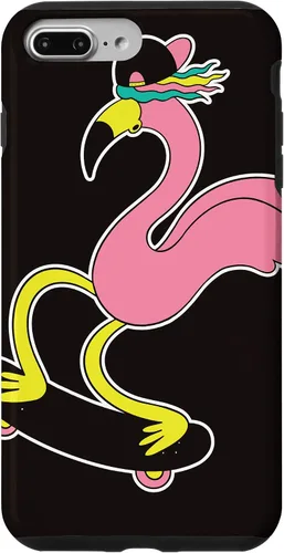 Vista 12 de iPhone 12 Mini Flamingo Skater Skateboard Tropical Funny Animal Lover Estuche de regalo