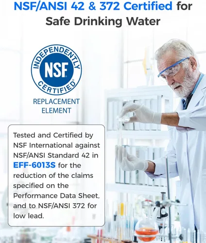 Vista 2 de Waterdrop WD-F13 Filtro de agua, recambio para GE® SmartWater® MWF®, MWFINT, MWFP, MWFA, GWF, HDX FMG-1, Kenmore® 9991, GSE25GSHECSS, WFC1201